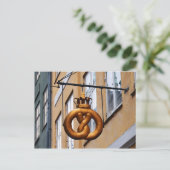 コペンハーゲンの王冠プレッツェル署名 ポストカード (スタンド正面)