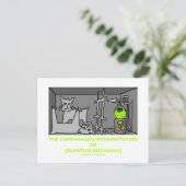 コペンハーゲンの量子整備士解釈 ポストカード (スタンド正面)