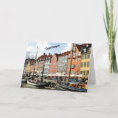 コペンハーゲンの風光明媚な運河 カード (正面)