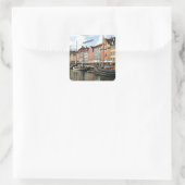 コペンハーゲンの風光明媚な運河 スクエアシール (バッグ)