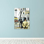 コペンハーゲンの風景； Paul Gustave Fischer art キャンバスプリント (インサイチュ (ウッドフロア))