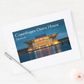 コペンハーゲンオペラハウス 長方形シール (封筒)