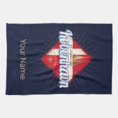 コペンハーゲンキャピタルデンマークレトロ帆走船 キッチンタオル (横)