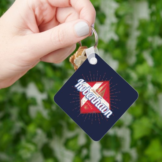 コペンハーゲンキャピタルデンマークレトロ帆走船 キーホルダー (手)