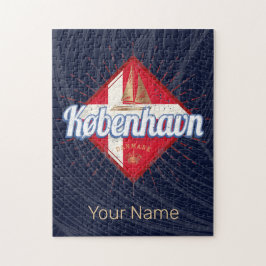 コペンハーゲンキャピタルデンマークレトロ帆走船 ジグソーパズル