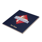 コペンハーゲンキャピタルデンマークレトロ帆走船 タイル (側面)