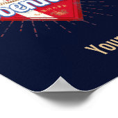 コペンハーゲンキャピタルデンマークレトロ帆走船 ポスター (角)