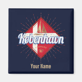 コペンハーゲンキャピタルデンマークレトロ帆走船 マグネット