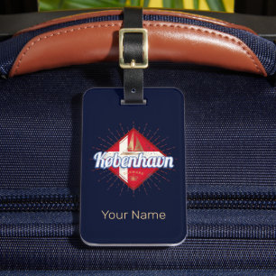 コペンハーゲンキャピタルデンマークレトロ帆走船 ラゲッジタグ