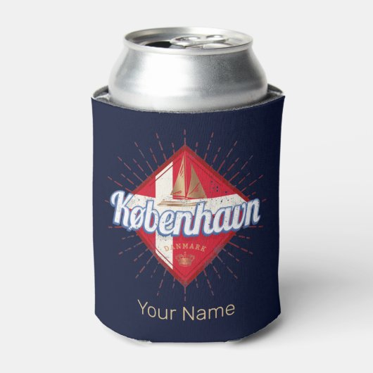 コペンハーゲンキャピタルデンマークレトロ帆走船 缶クーラー (缶正面)