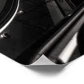 コペンハーゲンサブウェイステーションブラックアンドホワイトファインアート ポスター (角)