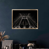 コペンハーゲンサブウェイステーションブラックアンドホワイトファインアート ポスター