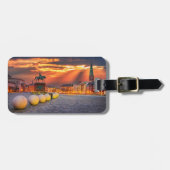 コペンハーゲンサンライズニャーブン、デンマーク ラゲッジタグ (正面横)