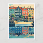 コペンハーゲンシティデンマークヴィンテージトラベル ポストカード (正面)