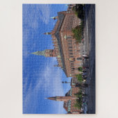 コペンハーゲンシティホールで晴れた夏の日 ジグソーパズル (縦)