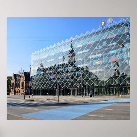 コペンハーゲンシティホール反射 ポスター (正面)