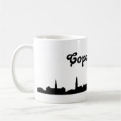 コペンハーゲンデンマークの陸標のギフトのマグ コーヒーマグカップ (左)