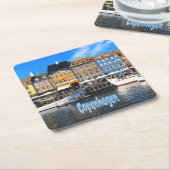 コペンハーゲンデンマークキャピタルカナルホームズニャブン スクエアペーパーコースター (アングル)