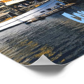 コペンハーゲンデンマークキャピタルカナルホームズニャブン ポスター (角)