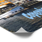 コペンハーゲンデンマークキャピタルカナルホームズニャブン ポスター (角)