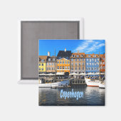 コペンハーゲンデンマークキャピタルカナルホームズニャブン マグネット (正面/裏面)