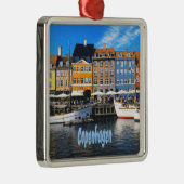 コペンハーゲンデンマークキャピタルカナルホームズニャブン メタルオーナメント (右)