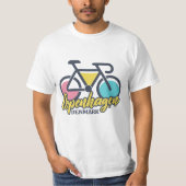 コペンハーゲンデンマークサイクリング Tシャツ (正面)