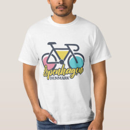 コペンハーゲンデンマークサイクリング Tシャツ