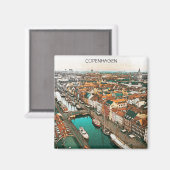 コペンハーゲンデンマークシティビュー マグネット (正面/裏面)