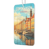 コペンハーゲンデンマークトラベルアートヴィンテージ カーエアーフレッシュナー (左)