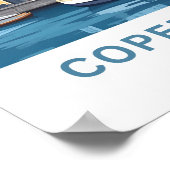 コペンハーゲンデンマークトラベルプリント ポスター (角)