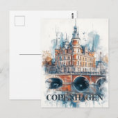 コペンハーゲンデンマークトラベル ポストカード (正面/裏面)