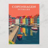 コペンハーゲンデンマークニャブンカナルヨーロッパ旅行 ポストカード (正面)