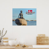 コペンハーゲンデンマークマーメイド ポスター (キッチン)