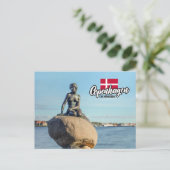 コペンハーゲンデンマークマーメイド ポストカード (スタンド正面)