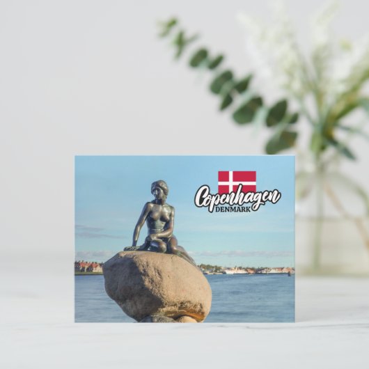 コペンハーゲンデンマークマーメイド ポストカード (スタンド正面)