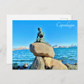 コペンハーゲンデンマークリトルマーメイド像旅行 ポストカード (正面/裏面)