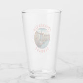 コペンハーゲンデンマークレトロ動揺してサークル タンブラーグラス (裏面)