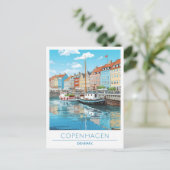 コペンハーゲンデンマークヴィンテージトラベル ポストカード (スタンド正面)
