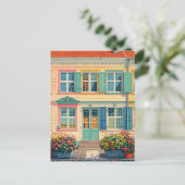 コペンハーゲンデンマークヴィンテージパステル ポストカード (スタンド正面)