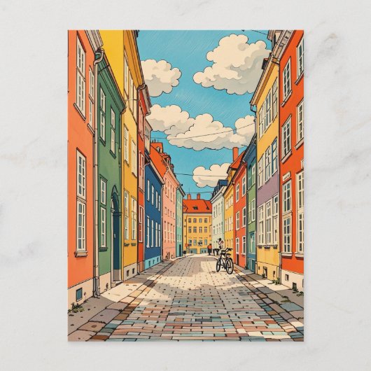 コペンハーゲンデンマークヴィンテージ ポストカード (正面)