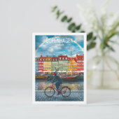 コペンハーゲンデンマーク有名な旅行プレイス ポストカード (スタンド正面)