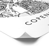 コペンハーゲンデンマーミニマルクモダンサークル通り ポスター (角)