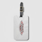 コペンハーゲンプライドラゲッジタグ ラゲッジタグ (正面縦)