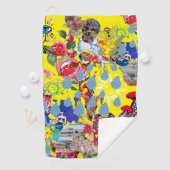 コペンハーゲンマッシュアップゴルフタオル（黄色） ゴルフタオル (インサイチュ)