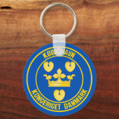 コペンハーゲンラウンドエンブレム キーホルダー (正面)