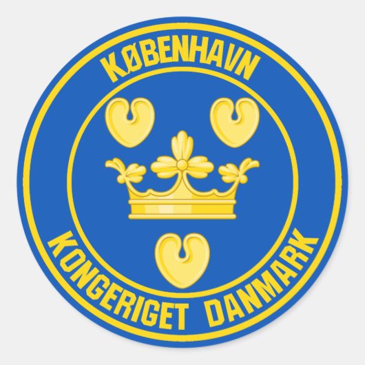 コペンハーゲンラウンドエンブレム ラウンドシール (正面)