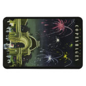 コペンハーゲンヴィンテージトラベルマグネット マグネット (横)