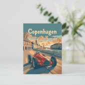 コペンハーゲンヴィンテージレーシングカー ポストカード (スタンド正面)