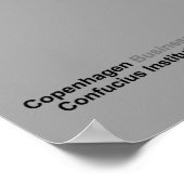 コペンハーゲン商業孔子学研究所 ポスター (角)